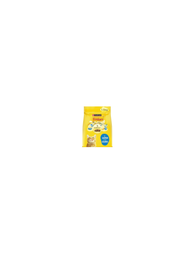 FRISKIES CHAT ADULTE - Croquettes au Saumon et aux Légumes - 1.5kg