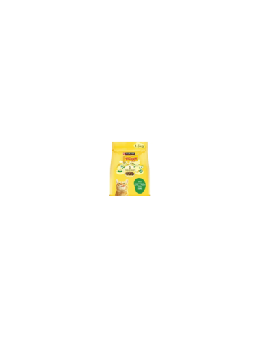 FRISKIES CHAT ADULTE - Croquettes avec un délicieux mélange de Lapin et de Poulet avec des Légumes - 1.5kg