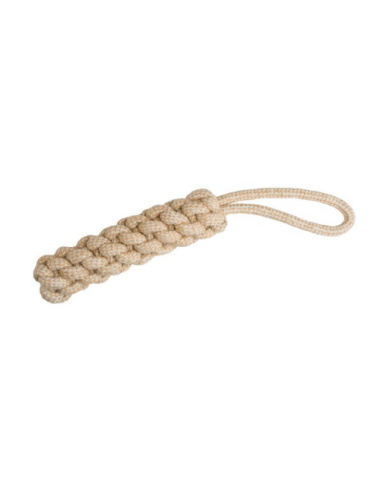 Jouet en Corde 38cm pour Chien – Coton Recyclé et Jute Naturel