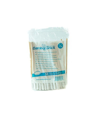 BambooStick – Lot de 50 bâtonnets pour oreilles de chien