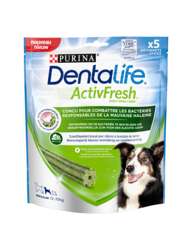 DENTALIFE ActivFresh Moyen Chien (12-25kg) - Bâtonnets à mâcher