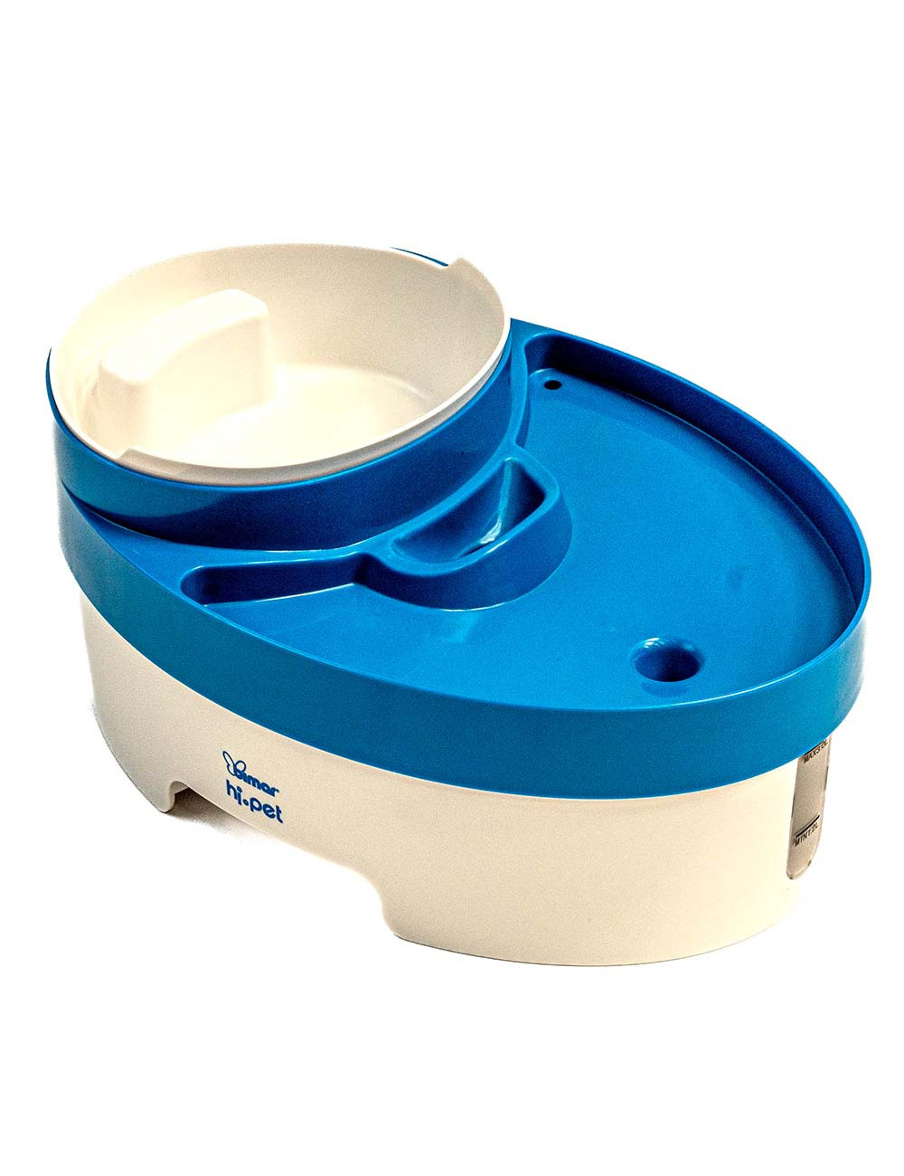 Fontaine à Eau Filtrante 2-en-1 avec Bol à Croquettes – Chat
