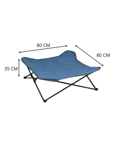 Lit de camping pliable pour chien - Léger et facile à transporter