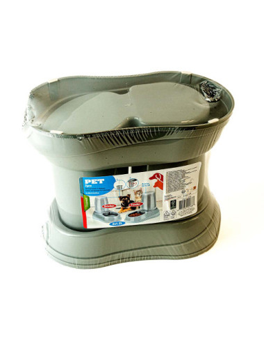 Mangeoire automatique 2-en-1 pour chien et chat – Distributeur de croquettes et d'eau 2L