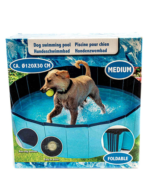 Piscine pliable pour chien antidérapante – Tailles S/M/L