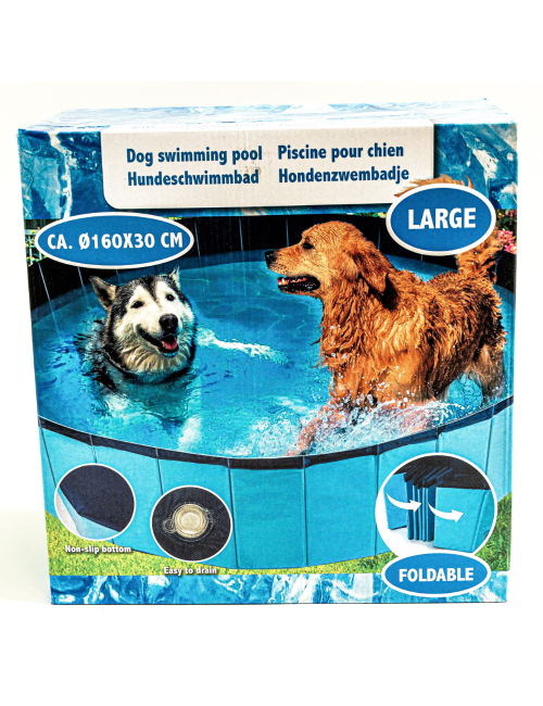 Piscine pliable pour chien antidérapante – Tailles S/M/L