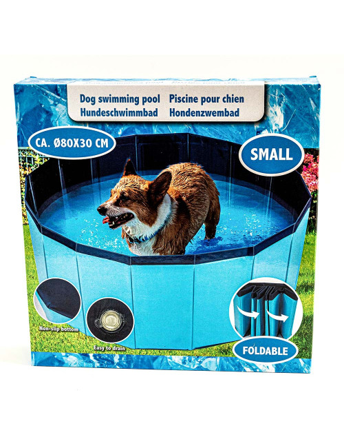 Piscine pliable pour chien antidérapante – Tailles S/M/L