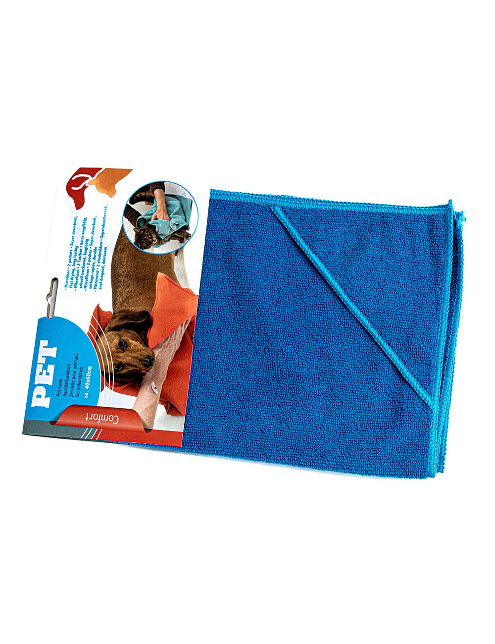 Serviette en Microfibre Ultra-Absorbante pour Chien et Chat - Séchage Rapide