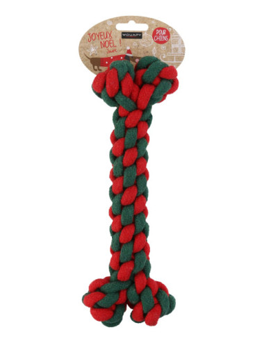 Os en corde noël rouge & vert